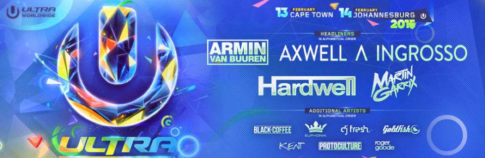 Ultra South Africa 2015 PHASE 1 LINE UP